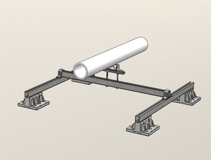 091- 4 Blox Bridge with Elevated 4"-6" Roller