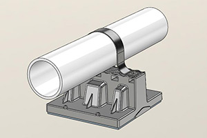 012 - Single Pipe U-Clamped