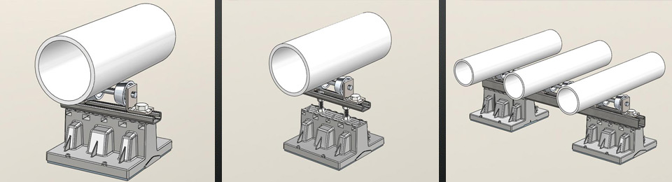 Support Block Systems for Roofs