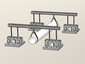 082 - 2 Blox Bridge with Underhung Piping