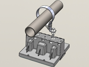 052 Elevated Pipe Roller